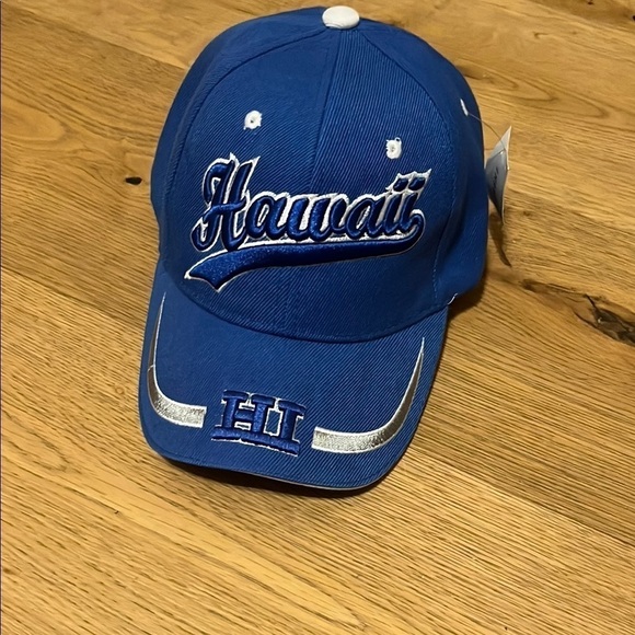 Hawaii NWT Lanza blue and silver baseball cap - Picture 1 of 4
